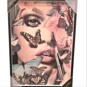 Oliver Gal Be Beautiful Butterfly Framed Wall Decor
